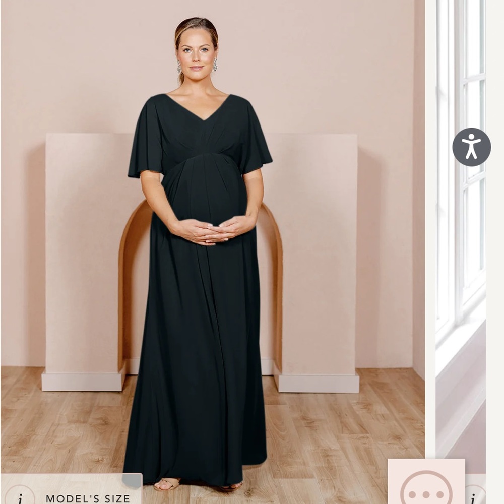 Revelry Maternity Dress Black
